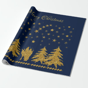 Religious Christmas Virgin Mary, St. Joseph, Jesus Wrapping Paper