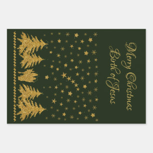 Religious Christmas Virgin Mary, St. Joseph, Jesus Wrapping Paper Sheet