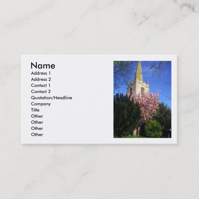 Religious Church Business Card (Front)