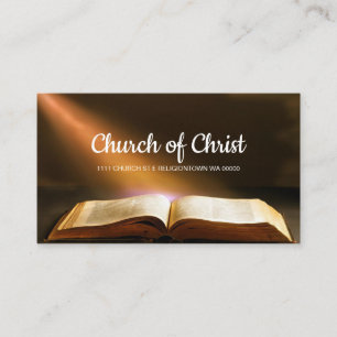 Religious Church Christianity Religion Bible Busin Business Card