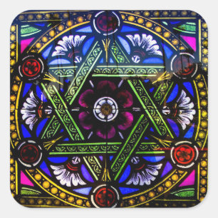 Religious Church Stained Glass Window Sticker