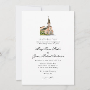 Religious Church Wedding Invitation