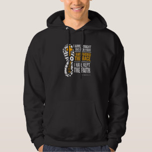 Religious Cross Country Runner 2 Timothy 47 Bible Hoodie