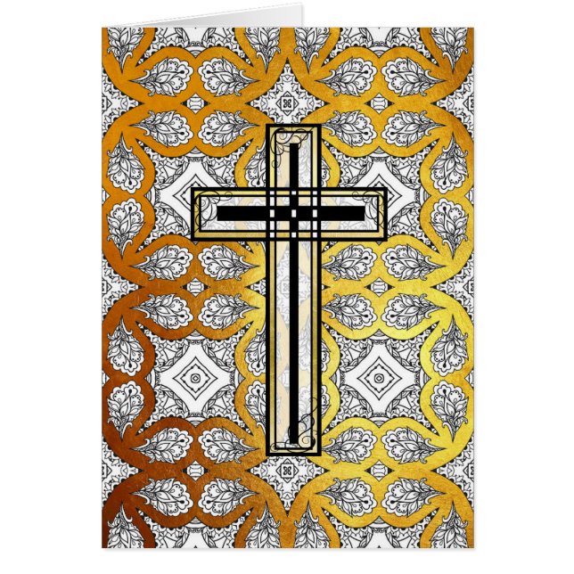 Religious Cross Easter Quote Card (Front)