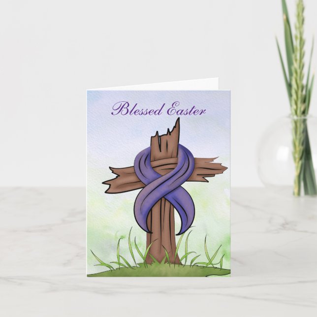 Religious Cross Holiday Card (Front)