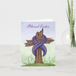 Religious Cross Holiday Card