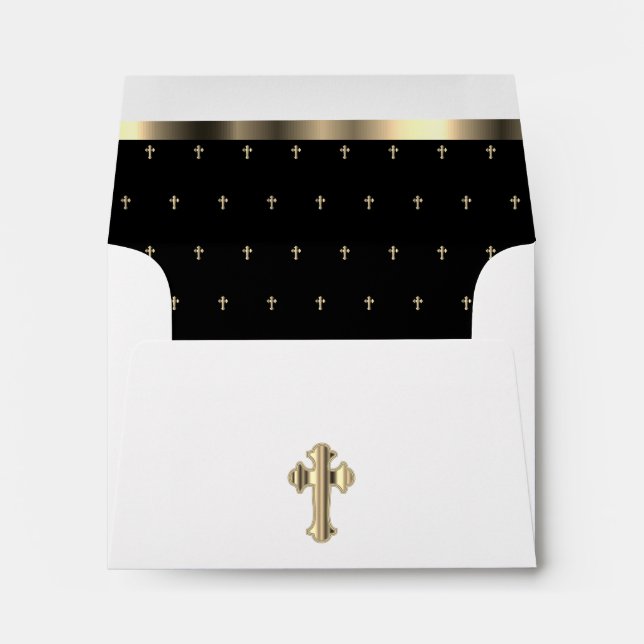 Religious Cross Pattern Envelope (Back (Bottom))