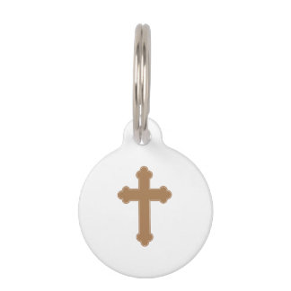 Religious Cross Pet Tag