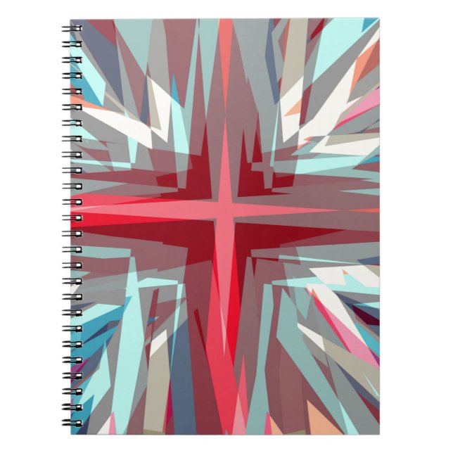 Religious cross starburst notebook (Front)