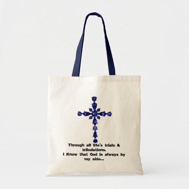Religious cross tote bag (Front)