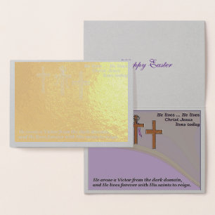 "Religious" Easter Card/Foil card