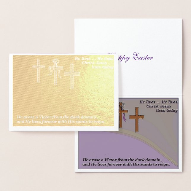 "Religious" Easter Card/Foil card (Display)