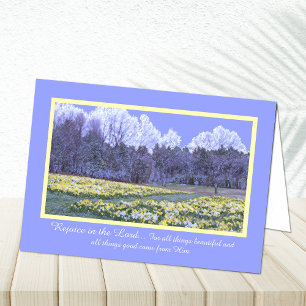 Religious Easter Card -- Rejoice in the Lord