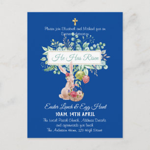 Religious Easter Invitation Budget Postcard