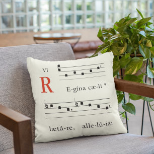 Religious Easter Mediaeval Music Renaissance Chant Cushion