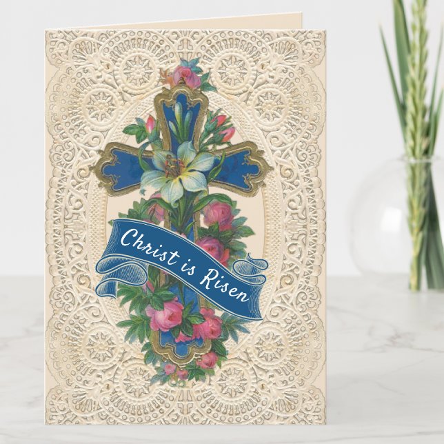 Religious Easter Resurrection Christ is Risen Holiday Card (Creator Uploaded)