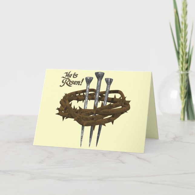 Religious Easter T shirts and Gifts Holiday Card (Front)