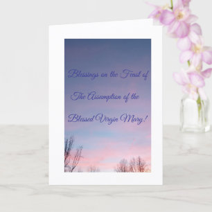 Religious, Feast of the Assumption, Card