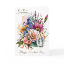 Religious Floral Mothers Day Prayer