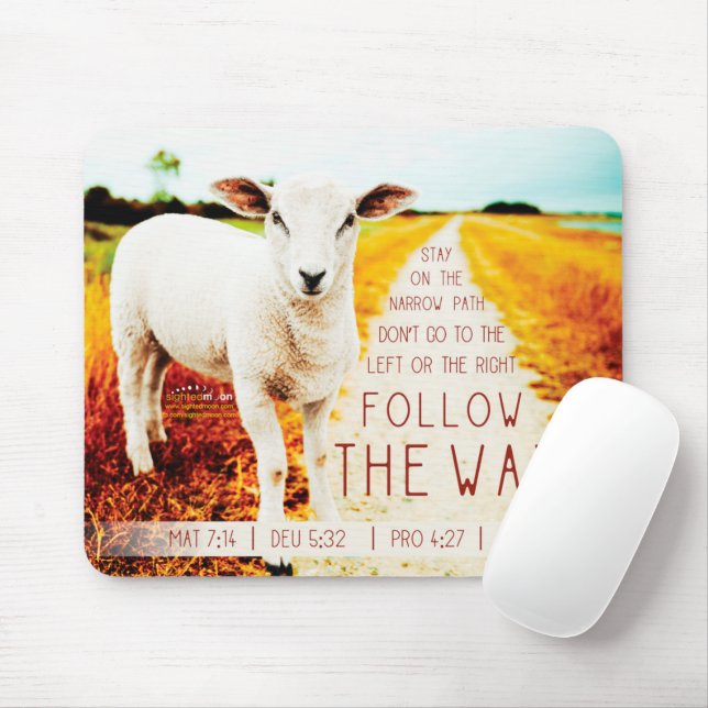 Religious Follow the Way  Mouse Pad (With Mouse)