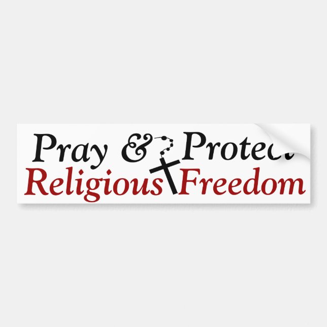 Religious Freedom Bumper Sticker (Front)
