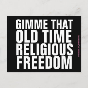Religious freedom Christian Postcards