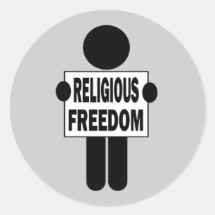 Religious Freedom Classic Round Sticker