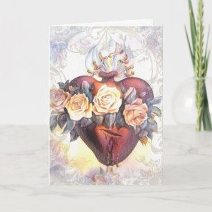 Religious Friendship Prayer Virgin Mary Vintage Card