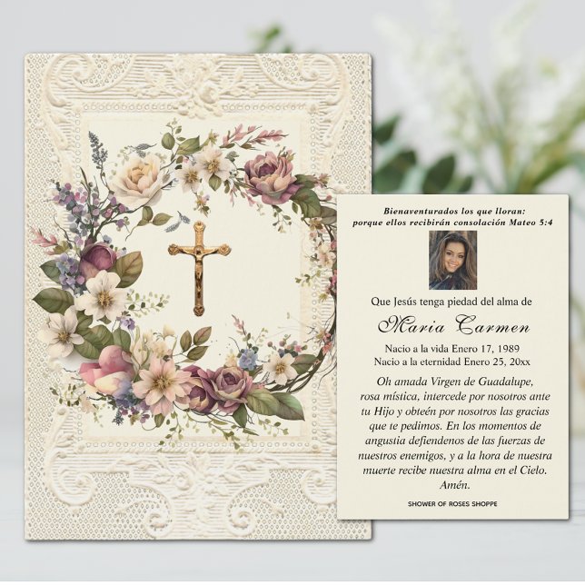 Religious Funeral Crucifix Floral Wreath  (Creator Uploaded)