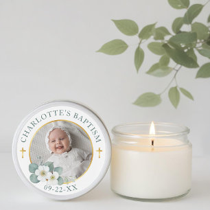 Religious Gold Cross Baptism Favour Sticker