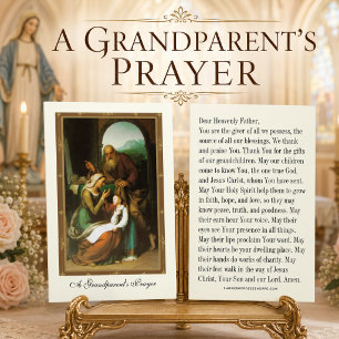 Religious Grandparents Prayer Holy Card Catholic