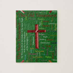 Religious green word cloud jigsaw puzzle