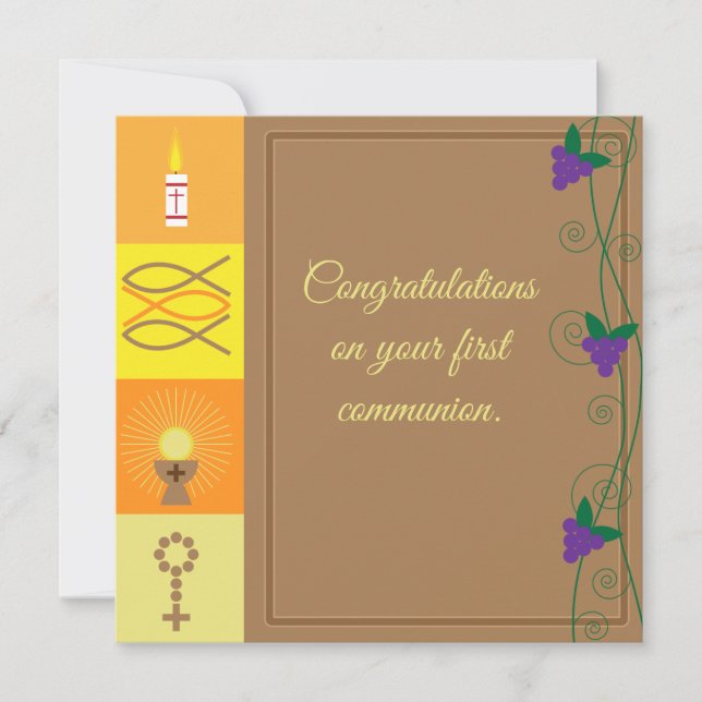 Religious Greeting Card With Customisable Text (Front)