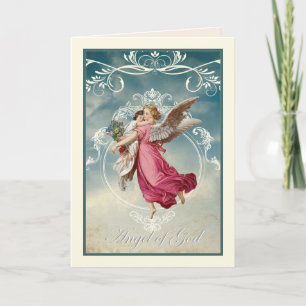 Religious Guardian Angel Scripture Verse Card