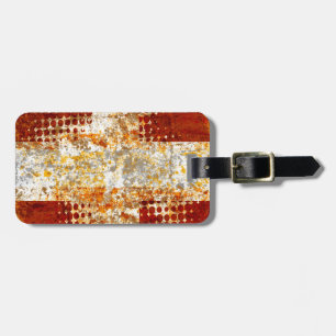 Religious halftone cross luggage tag