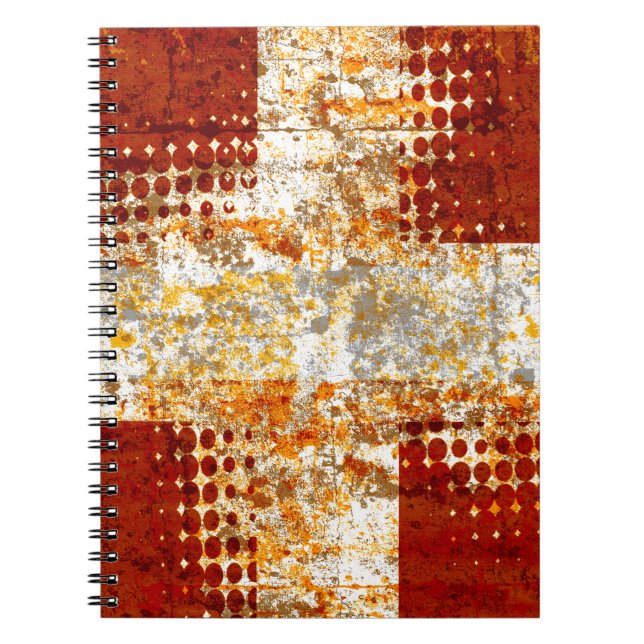 Religious halftone cross notebook (Front)