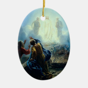Religious Jesus in spirit form painting ornament