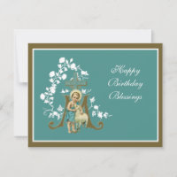 Religious Jesus Lamb Floral Elegant