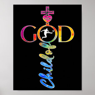 Religious Jesus Soccer Child Of God Soccer _1 Poster