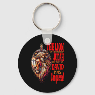 Religious Jesus The Lion Of Judah Stoic Quote Men Key Ring