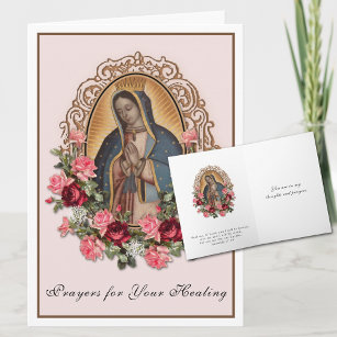 Religious Lady of Guadalupe for Healing Card