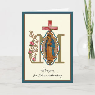 Religious Lady of Guadalupe for Healing Card