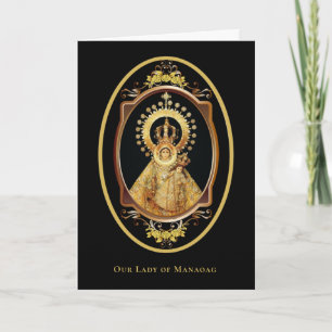 Religious Lady of Manaoag Philippines Catholic  Card