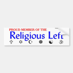 Religious Left Bumper Sticker