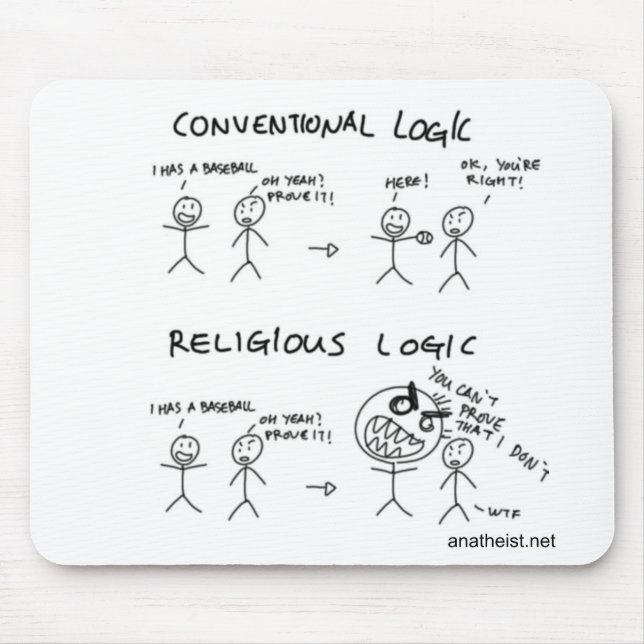 Religious Logic Mouse Pad (Front)