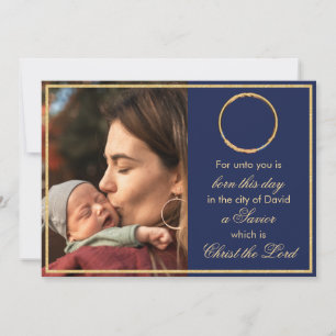 Religious Madonna & Child Photo Catholic Christmas Holiday Card