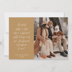 Religious, Merry Christmas, Christian Family Photo Holiday Card