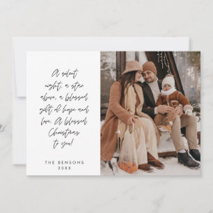 Religious, Merry Christmas, Christian Family Photo Holiday Card