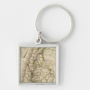 Religious Middle East atlas map Key Ring