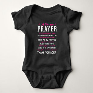 Religious Nurse Prayer Christian Nursing Lord Baby Bodysuit